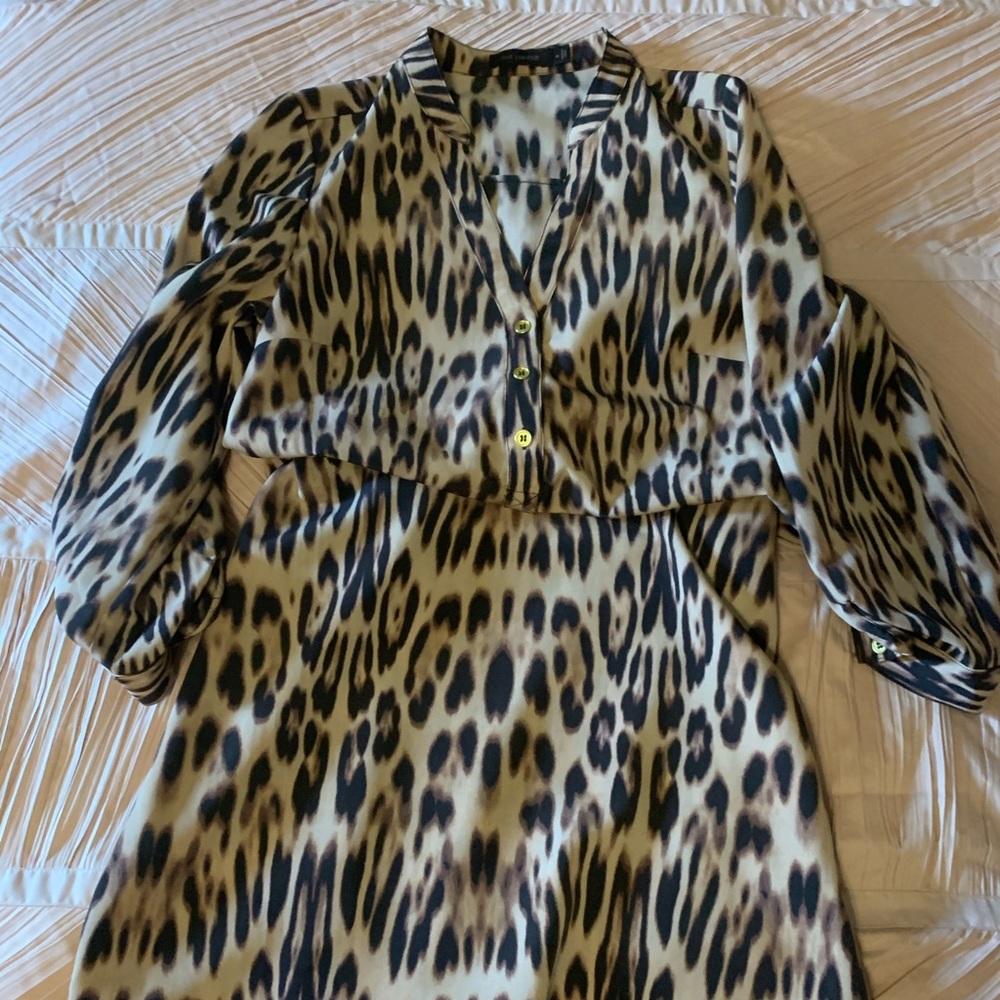 Loose Leopard print Dress